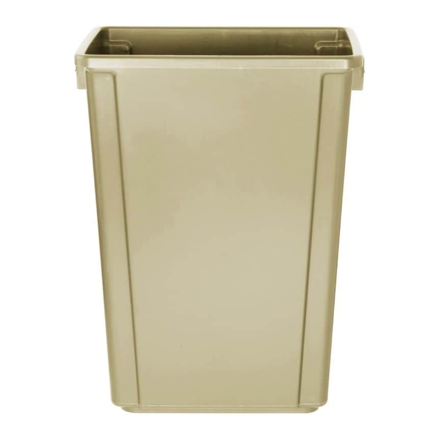 Jantex Slim Bin 60L Beige Pack of 1: Space-Saving, Raised Lip for Secure Bin Bag