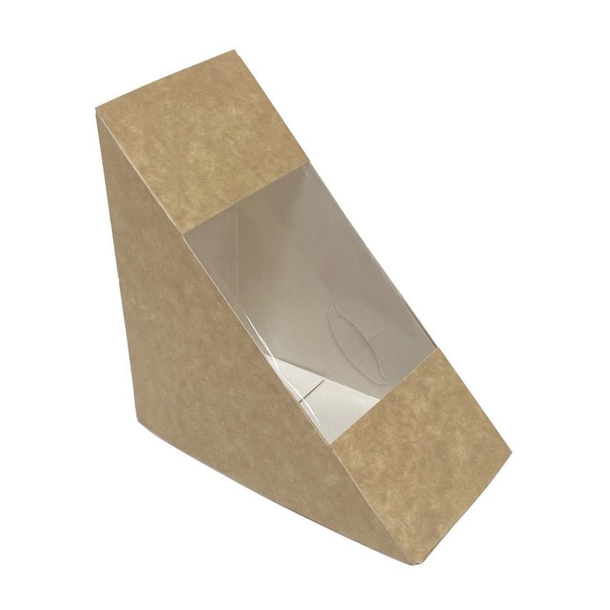 Fiesta Recyclable Deep Sandwich Wedge with Pet Window 75mm (Pack of 500)