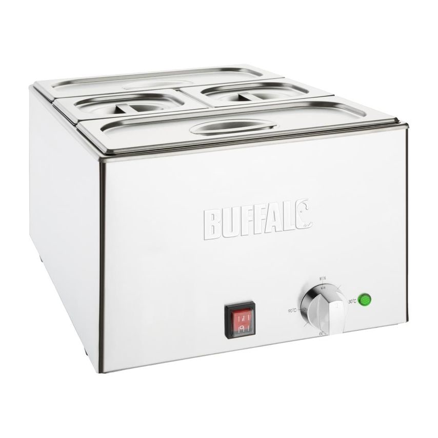 Buffalo Bain Marie with Pans: Buffalo Bain Marie with Vogue GN Pans, Keeps Food