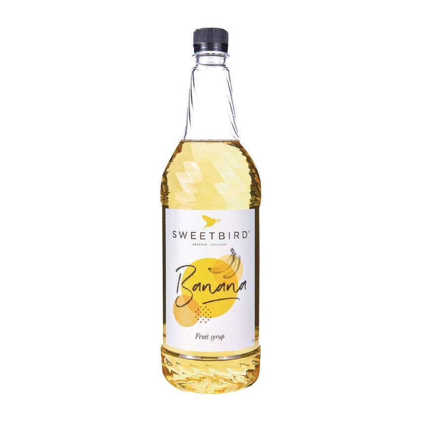 Sweetbird Banana Syrup 1L - Banana Syrup, 1L Bottle