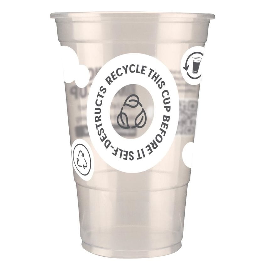 Printed TWOinONE Flexy Pint Glass CE Marked to Brim (Pack of of 1000)