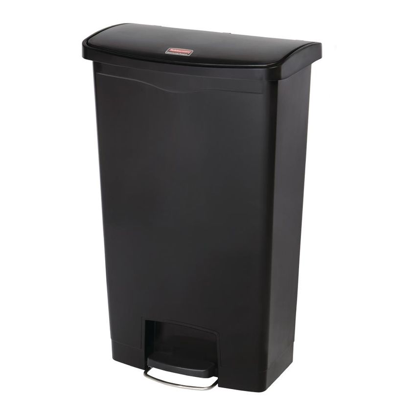Slim Jim Rubbermaid Slim Jim Step on Front Pedal Black 68L