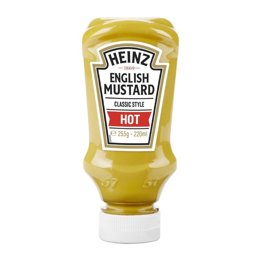 Table Top Hot English Mustard 220ml (Pack of 8)