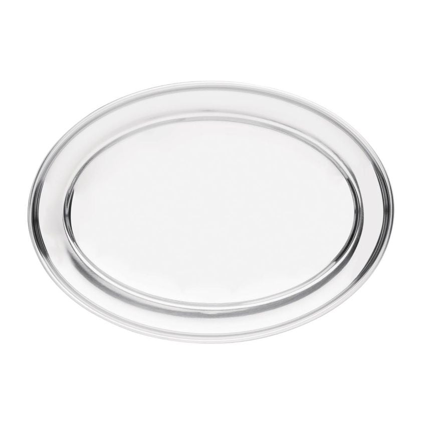 Stainless Steel Oval Serving Trays
