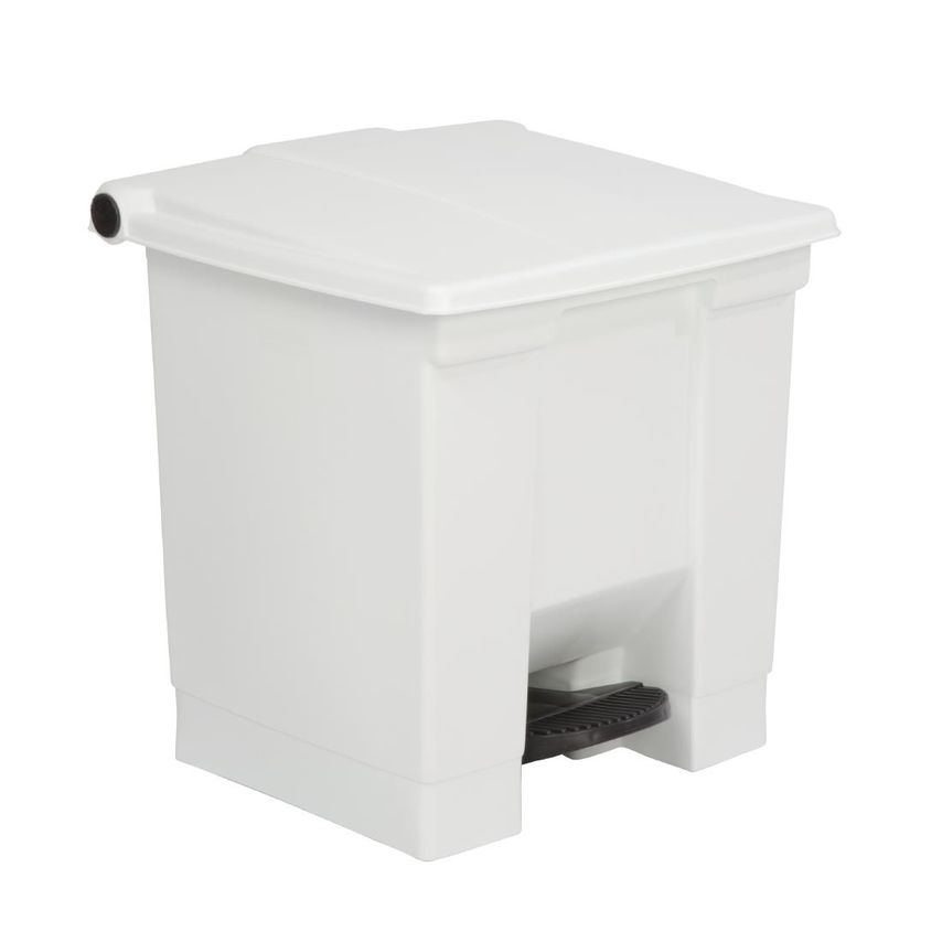 Rubbermaid Step on Pedal Bin White 30.5L