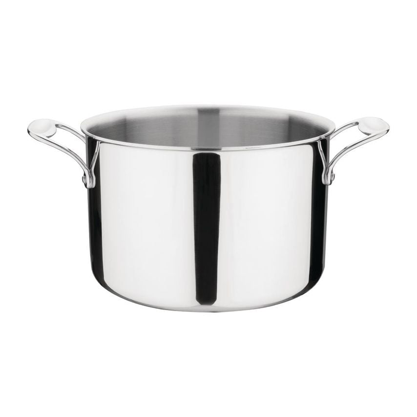 Vogue Stainless Steel & Aluminium Tri-Wall Stew Pan 25cm
