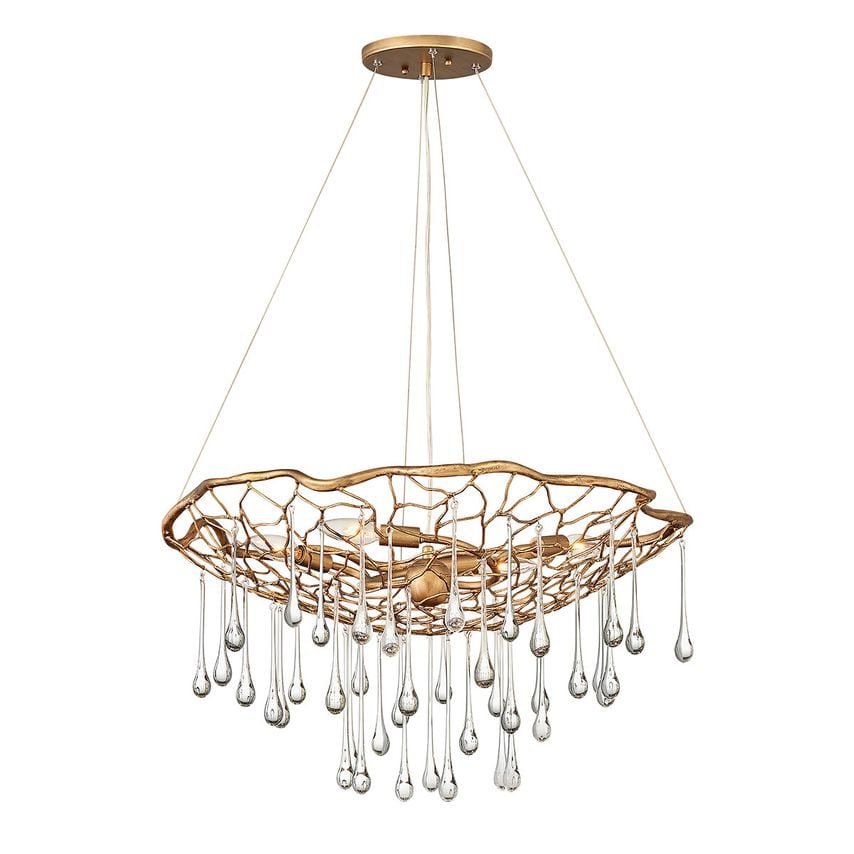 Elstead Quintiesse Lisa McDennon By Hinkley Laguna 4 Light Pendant Light Burnish