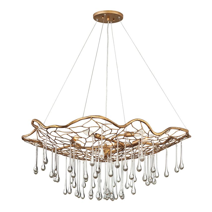 Elstead Quintiesse Lisa McDennon By Hinkley Laguna 6 Light Pendant Light Burnish