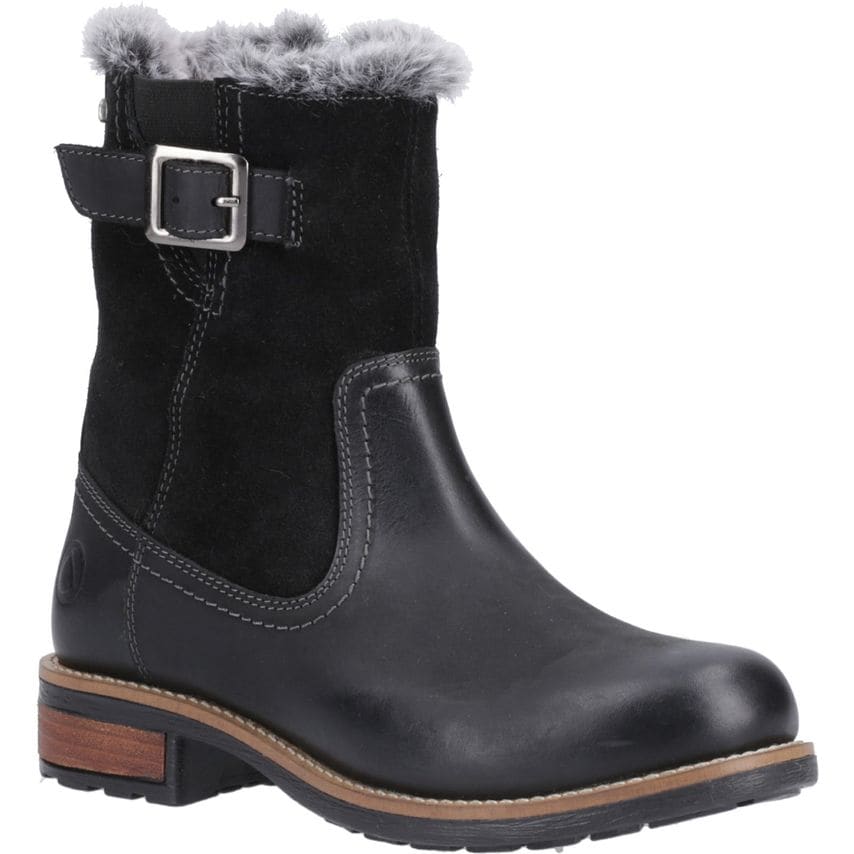 Cotswold Kemerton Black Ankle Boots for Female - Size 40