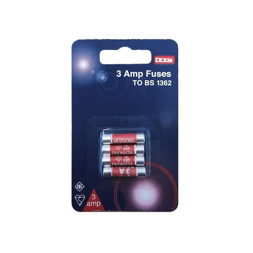 Dencon 3A Fuse Pack of 4