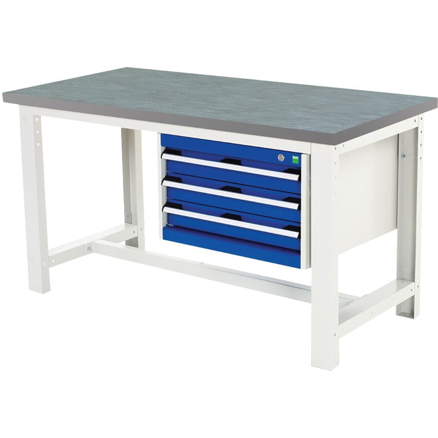 Bott Cubio Bench (lino) with 3 Drawer Cabinet 1500X750X840H - BOT4054748R