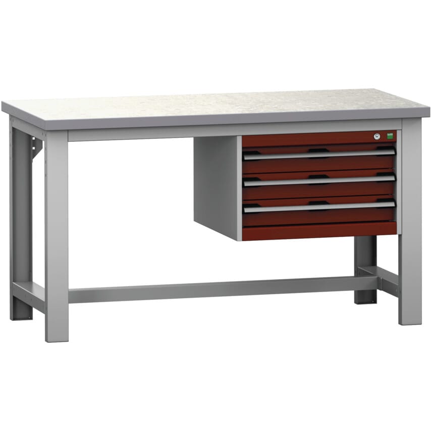 Bott Cubio Bench (lino) with 3 Drawer Cabinet 1500X750X840H - BOT4054748P