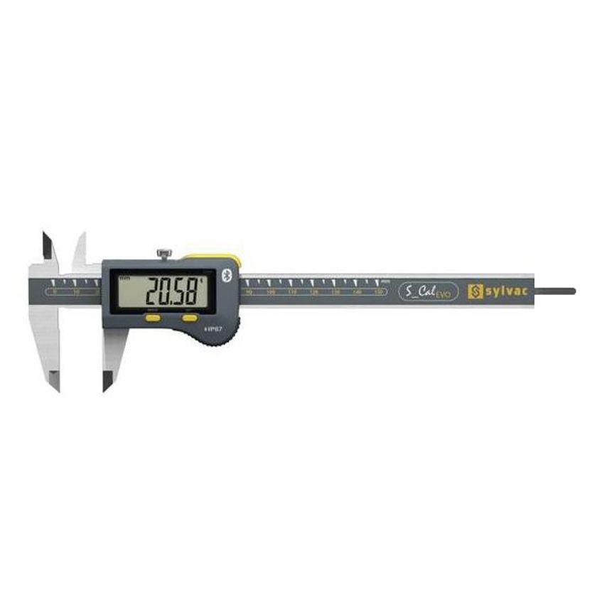 30-810-1516 S Cal Evo Bluetooth IP67 Digital Caliper (Round Depth Rod) 0-150mm (0-6")