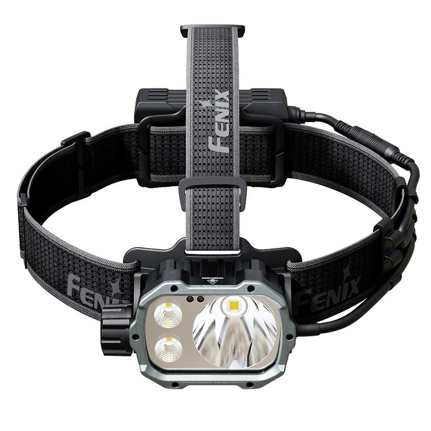 Fenix HP35R, 4000 Lumen Rechargeable Multi-Beam Industrial Headlamp. Breathable
