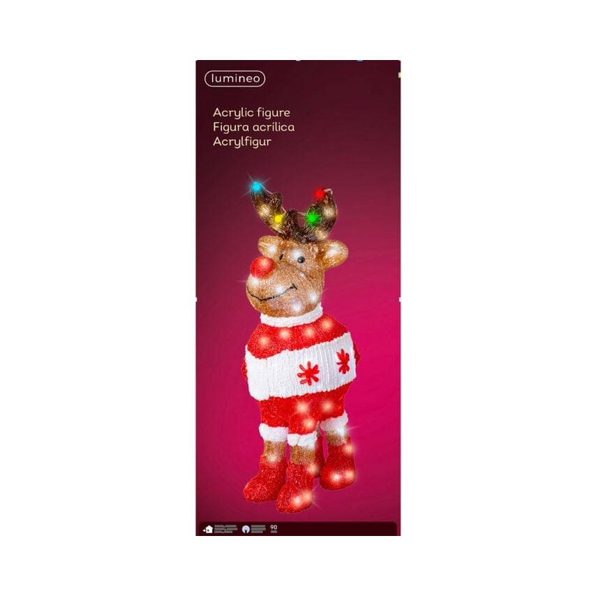 Lumineo 90 LED Reindeer Cool White