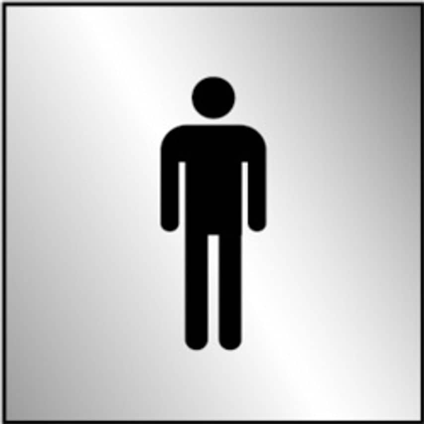 Smiths Architectural Metal Gent Symbol Sign 100mmx100mm