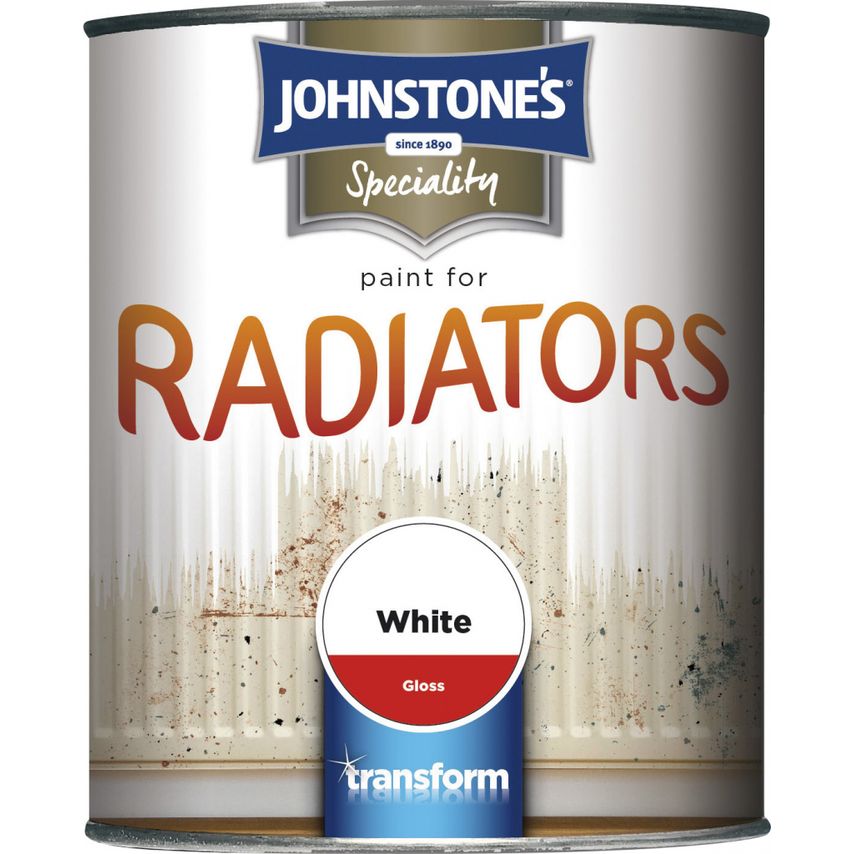 Johnstone's Paint for Radiators 250ml White Gloss