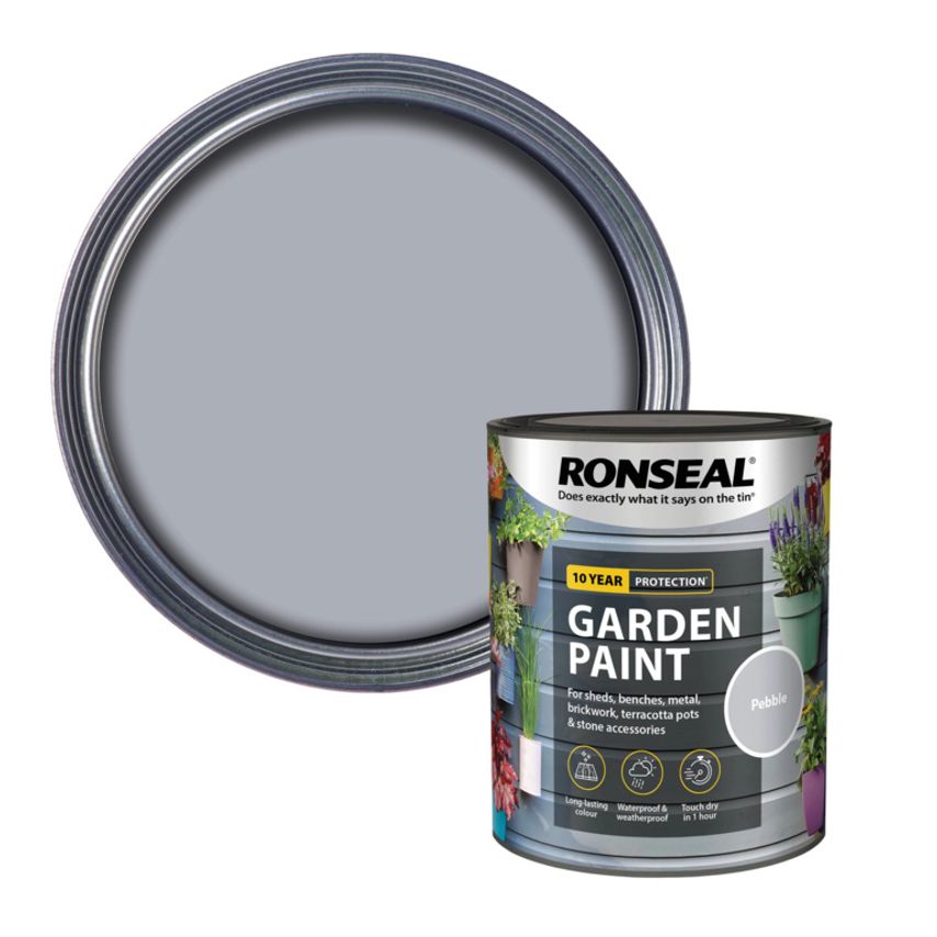 Ronseal Garden Paint 750ml Pebble