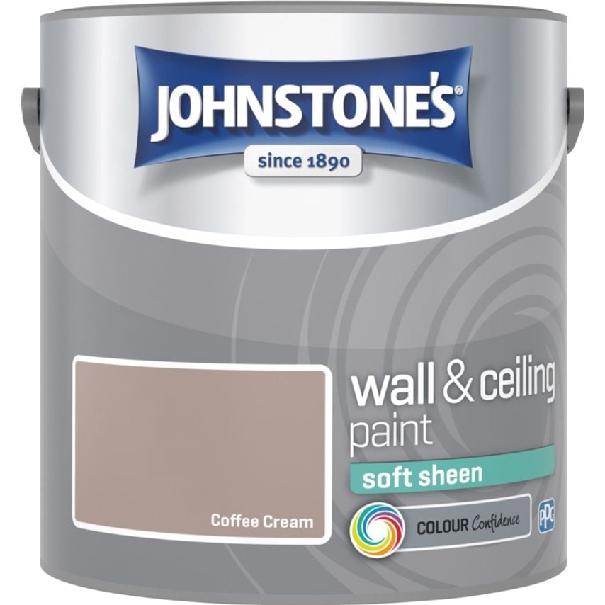 Johnstone's Wall & Ceiling Soft Sheen 2.5L Coffee Cream