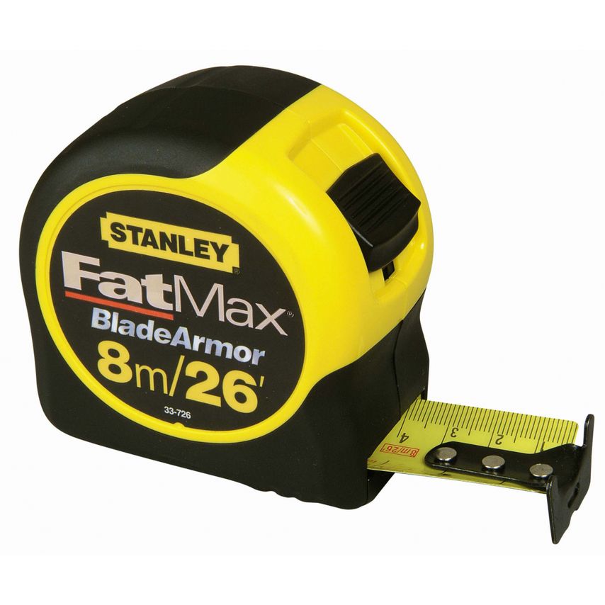 Stanley FatMax Blade Armor Metric/Imperial Tape Length 8m (26ft) X Width 32mm