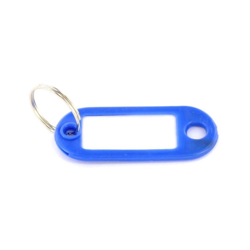 Securit Key Rings with Tabs (4) Assorted Colours