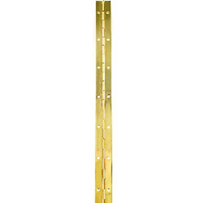 Securit Piano Hinge Brass Plated Priced per Length 6' x 1 1/4