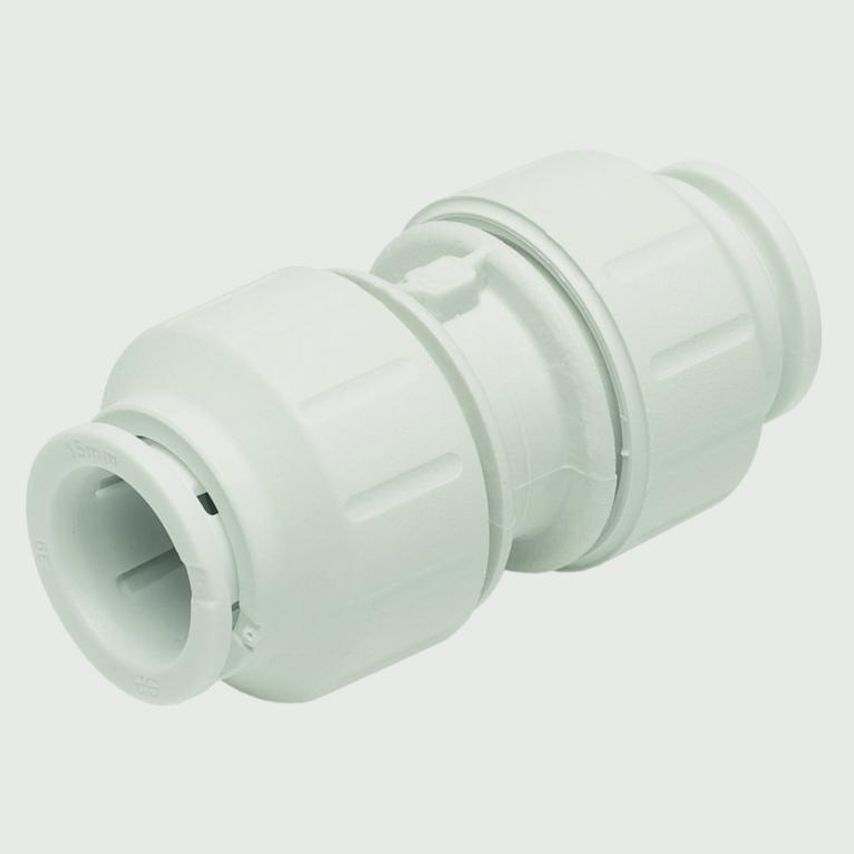 JG Speedfit Equal Straight Connector - White 10mm Pack of 10