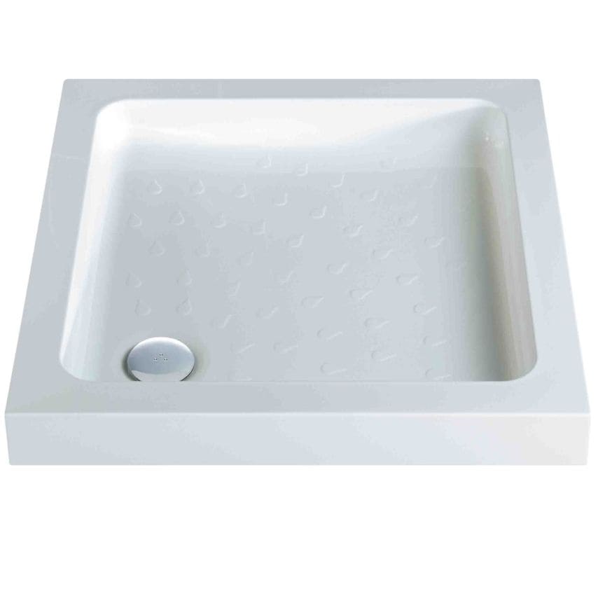 SupaPlumb High Wall ABS Cap Stone Resin Shower Trays 800 x 800 x 80mm