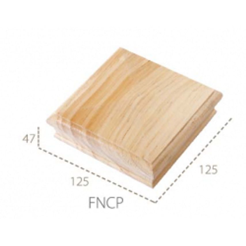 Cheshire Mouldings Flat Newel Cap Pine