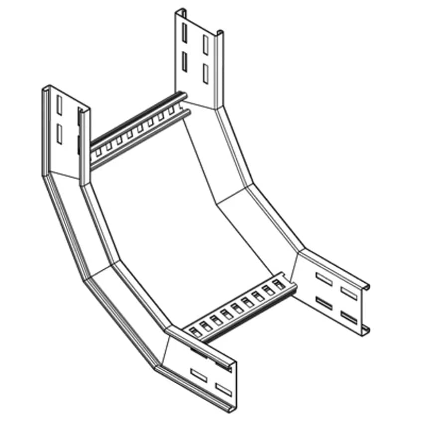 Metsec Riser Inside 90 Degree for Med Dty Ladder 750 x 100mm Hot Dipd GAL