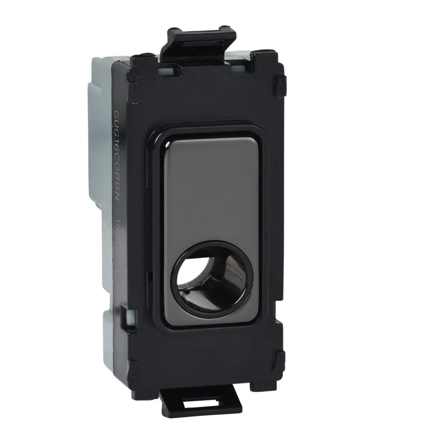 GET Mod Grid Flex Outlet for 10mm Cable 10mm Black Nickel Black Insert