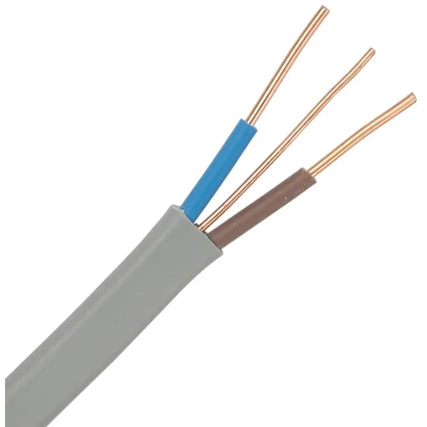 Prysmian 2.5mm Grey 2-Core and Earth 100M PVC Basec- you get 1000