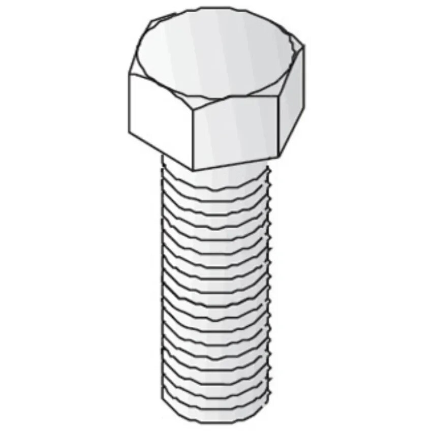 Unistrut Bolt Hexagon 8.8 High Tensile M6 x 60mm Electro-Zinc Plated
