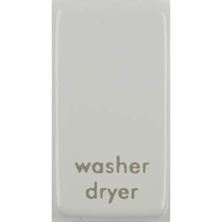 GET Cap Rocker Marked Washer Dryer Painted White