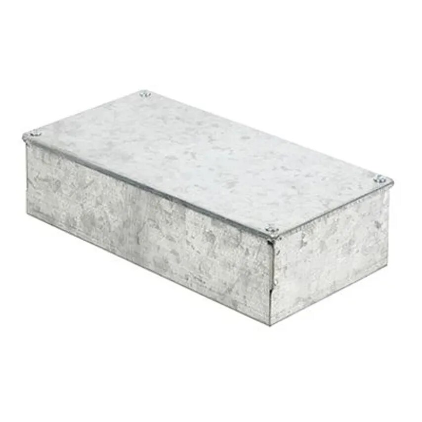 Greenbrook Adaptable Box Plain Sides 300 x 150 x 75mm Black Enamel