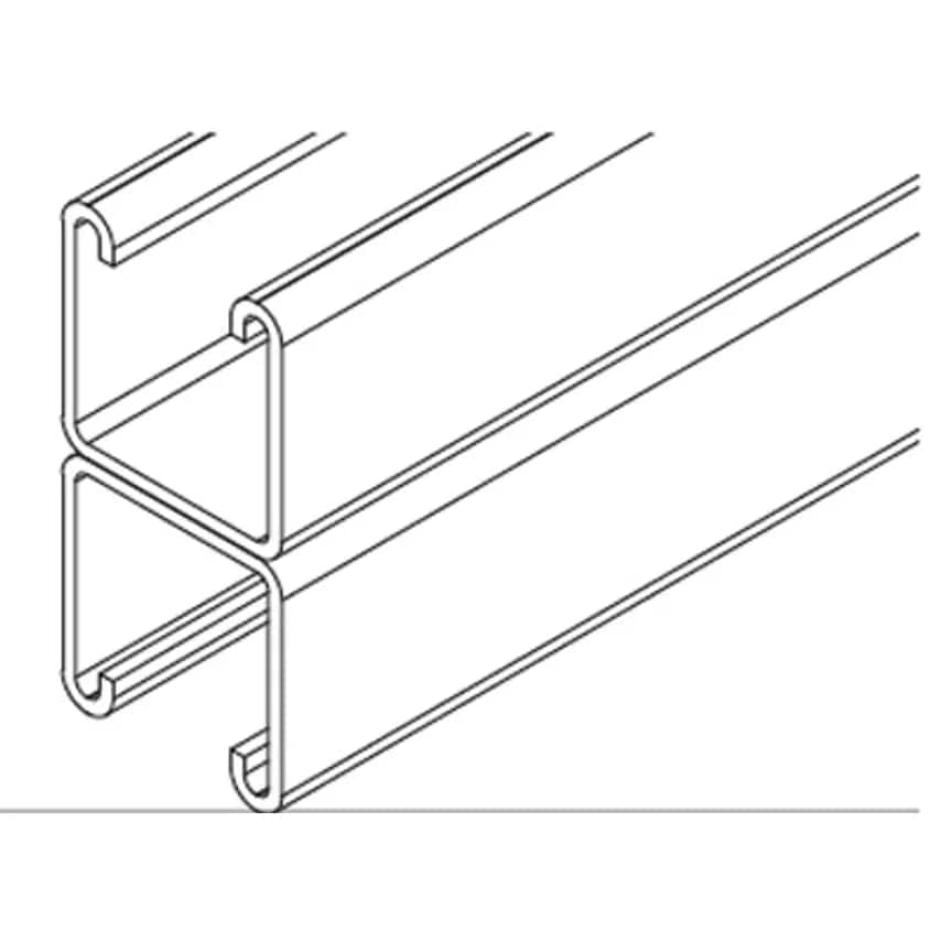 Metsec Channel Back to Back Standard 41 x 21 x 2.5mm x 6M Pre-Galvanised
