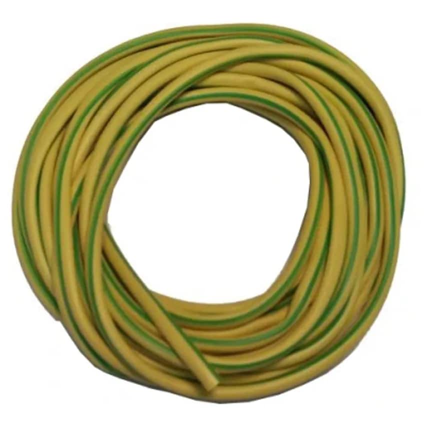 Sleeving over 5M Pack 4mm x 5M Green/yellow PVC