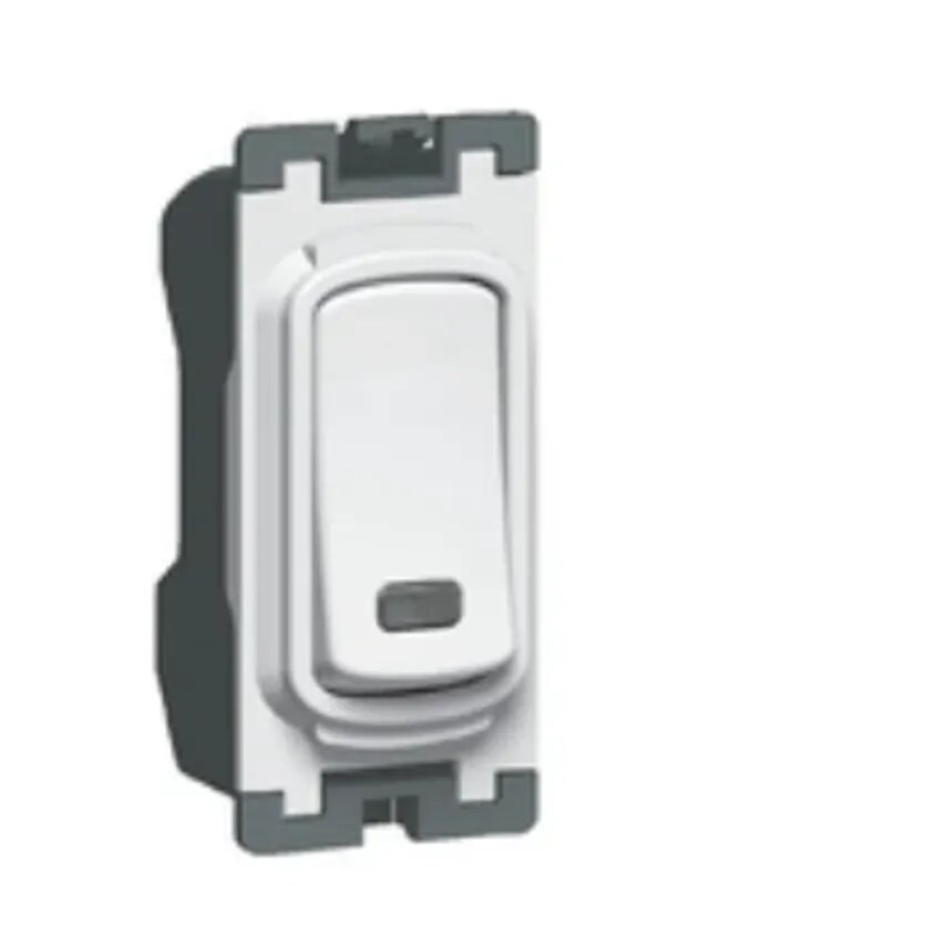 Legrand Grid Switch DP Marked Towel Rail 20A White Power Indicator