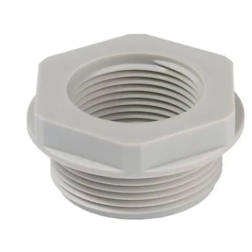 Wiska Adapter KRM25/12 Reduction M25 to M12 Grey Polyamide Metric To