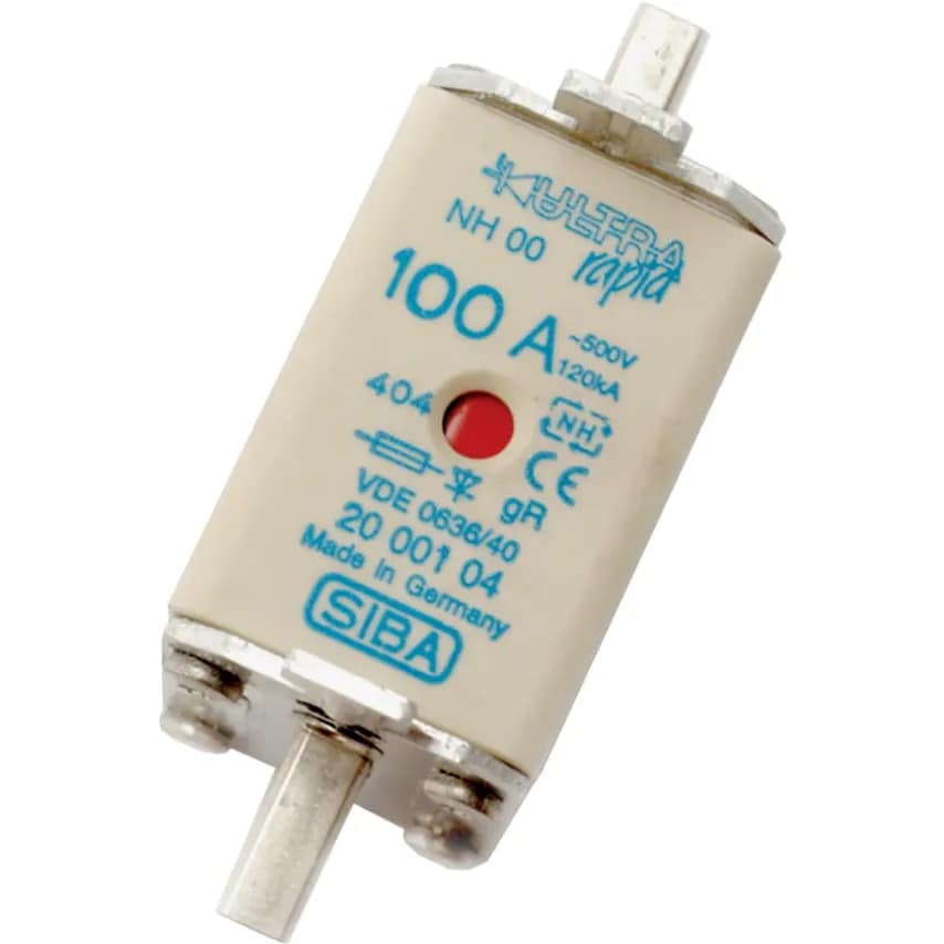 EUROKRAFTpro Fuse NH00 Blade Ultra Rapid DIN 160A 500V Combi Indicator