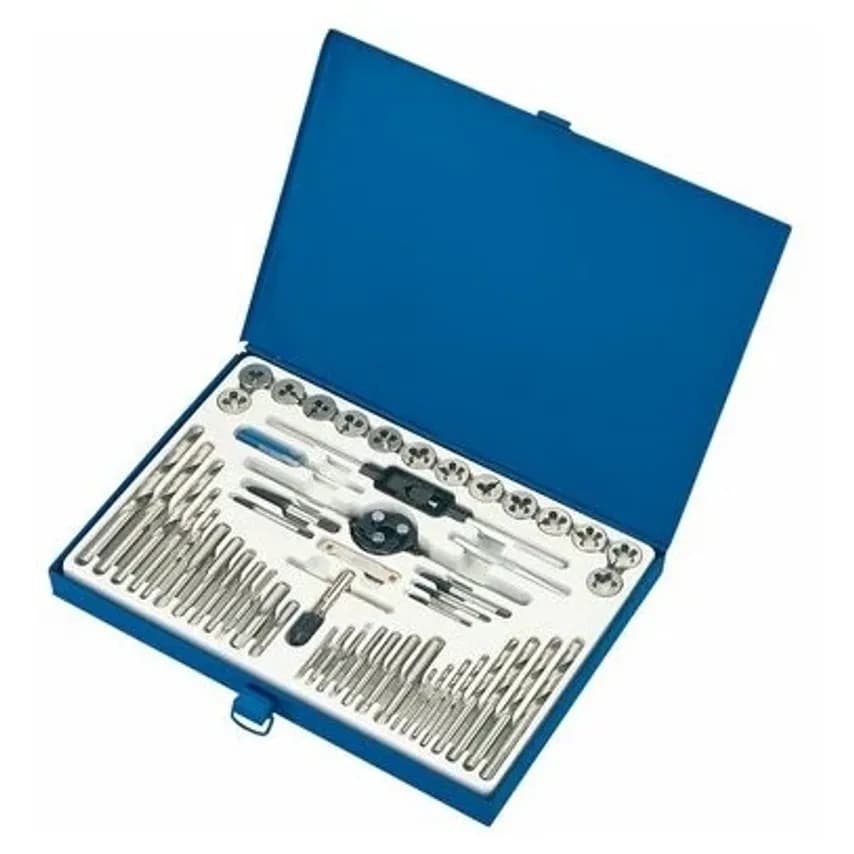 Draper Tap and die Set 52 Piecee Wrench + Die Holder and Twist Drills + SC - 792