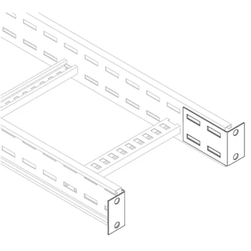 Metsec Connector End Fixings for Med Dty 110 x 50 x 127mm Mild Steel Galvanised
