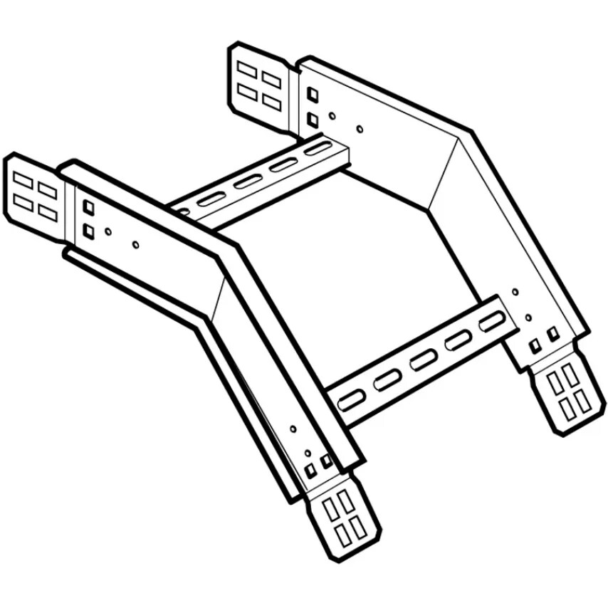 Legrand Riser 45 Degree Outside 450mm 300R Hot Dipped Galvanised - ZOR45045300G