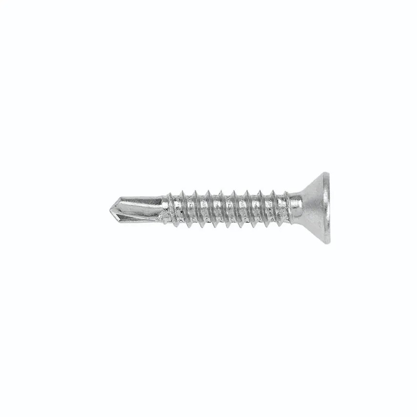 Screw Metal Countersunk Self Drill 4.2 x 38mm Steel/bzp Pack 100