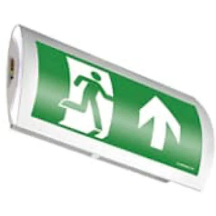 ABB exit Sign Back-lit Slave 2 x LED Surf Mount 230V 50HZ Alu