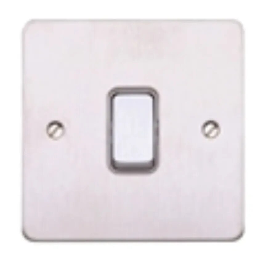 Novar ED&S Switch 1 Gang 2 Way SP 20A Satin Gold Black Inserts