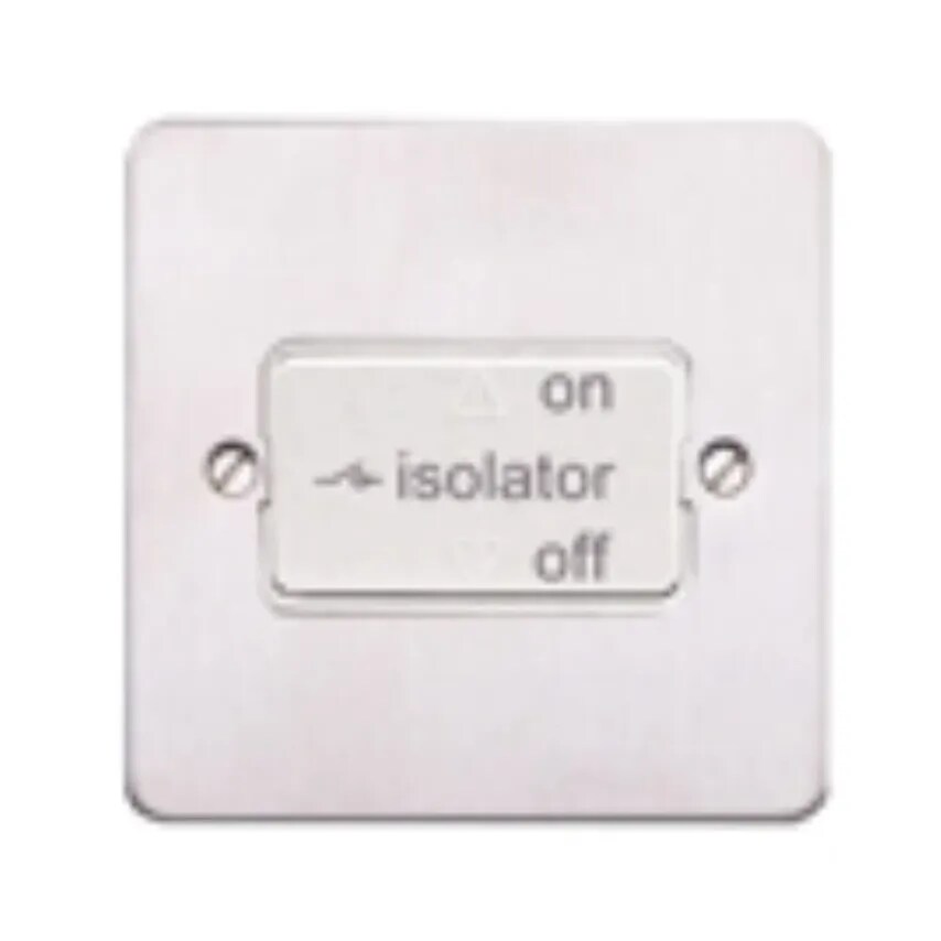 Novar ED&S Switch 3P Fan Isolator Satin Gold Black Inserts