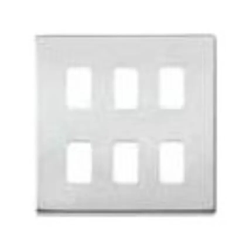Novar ED&S Frontplate 6 Module Lustrous Black