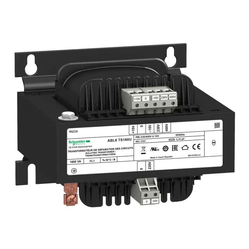 Schneider Electric Transformer Single Winding Optimum 1.6KVA 230-400/230V