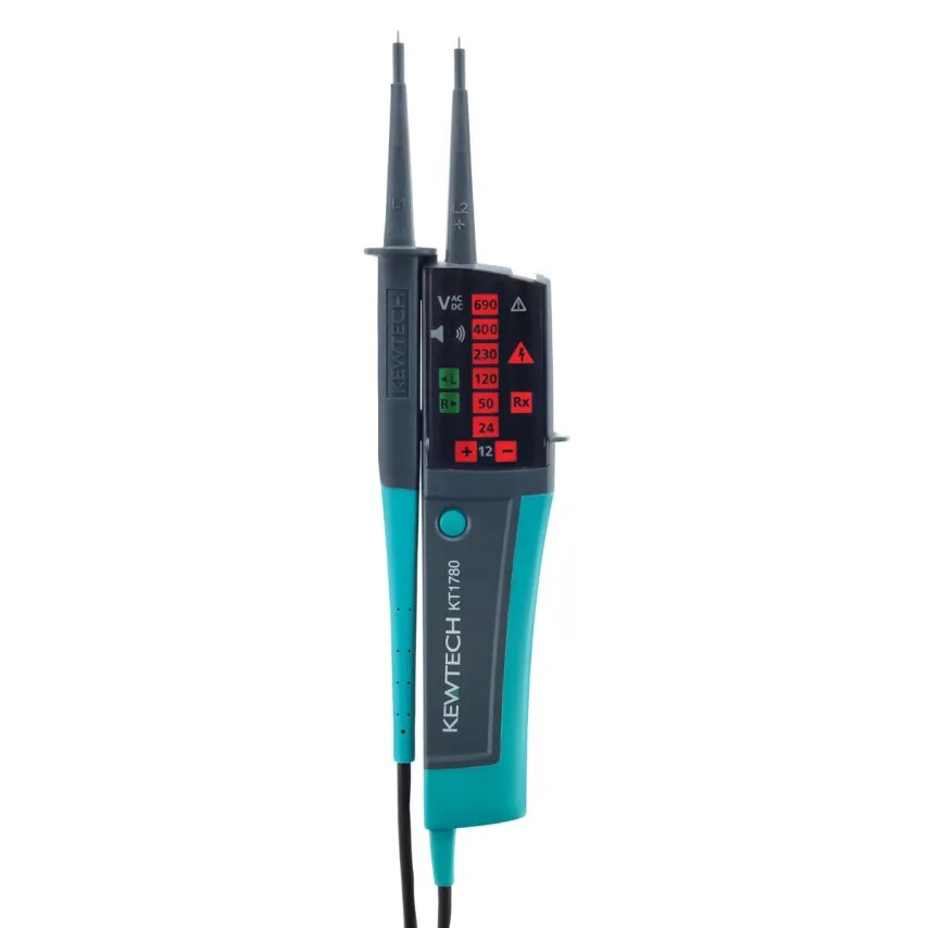 Kewtech Tester Continuity and phase Rotary Indicator 690V AC/DC LED